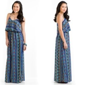 Sociology women's ruffled maxi dress